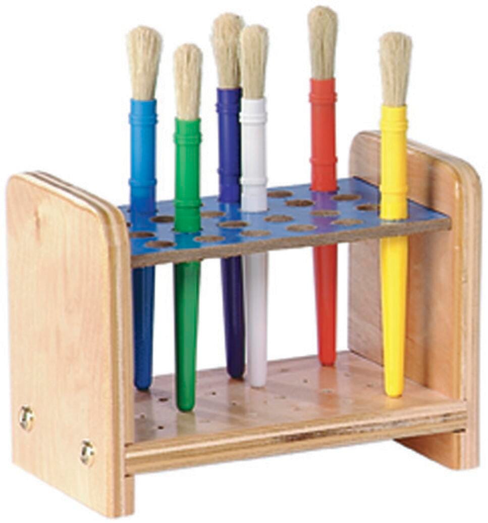 SET BRUSH PAINT HOLDER WITH BRUSHES