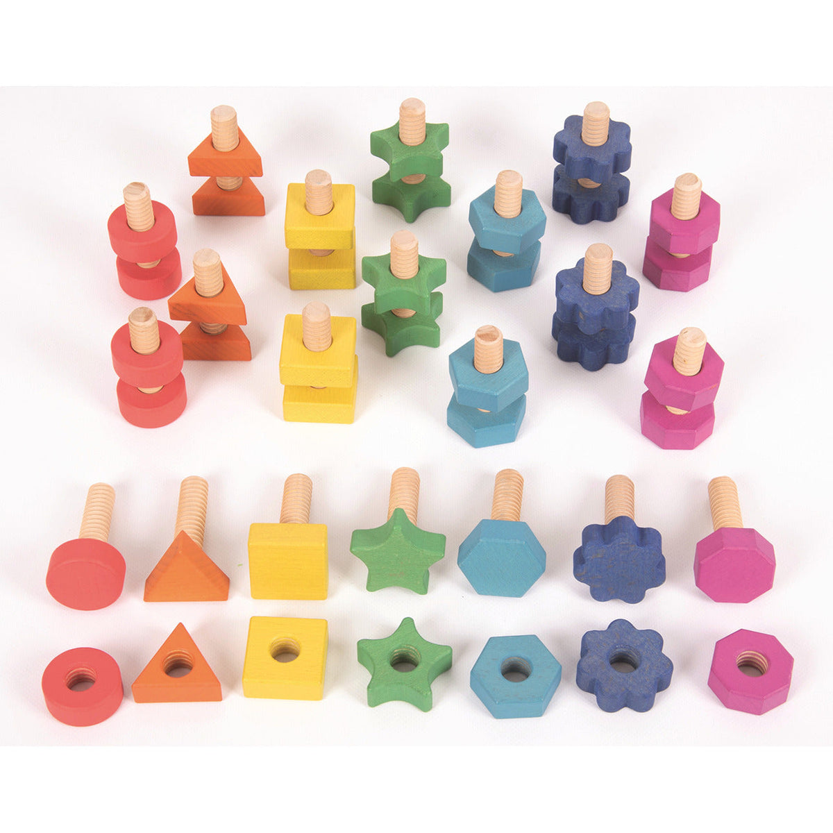 Rainbow Nuts & Bolts Toy