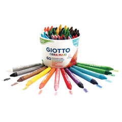Giotto Cera Maxi Crayons Pk60 Asst