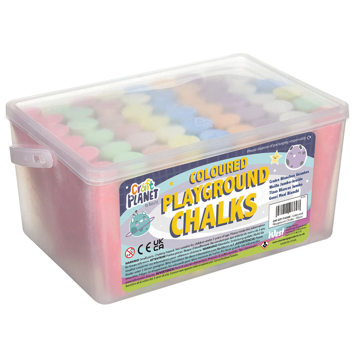 Playground Chalk Asst Pk52