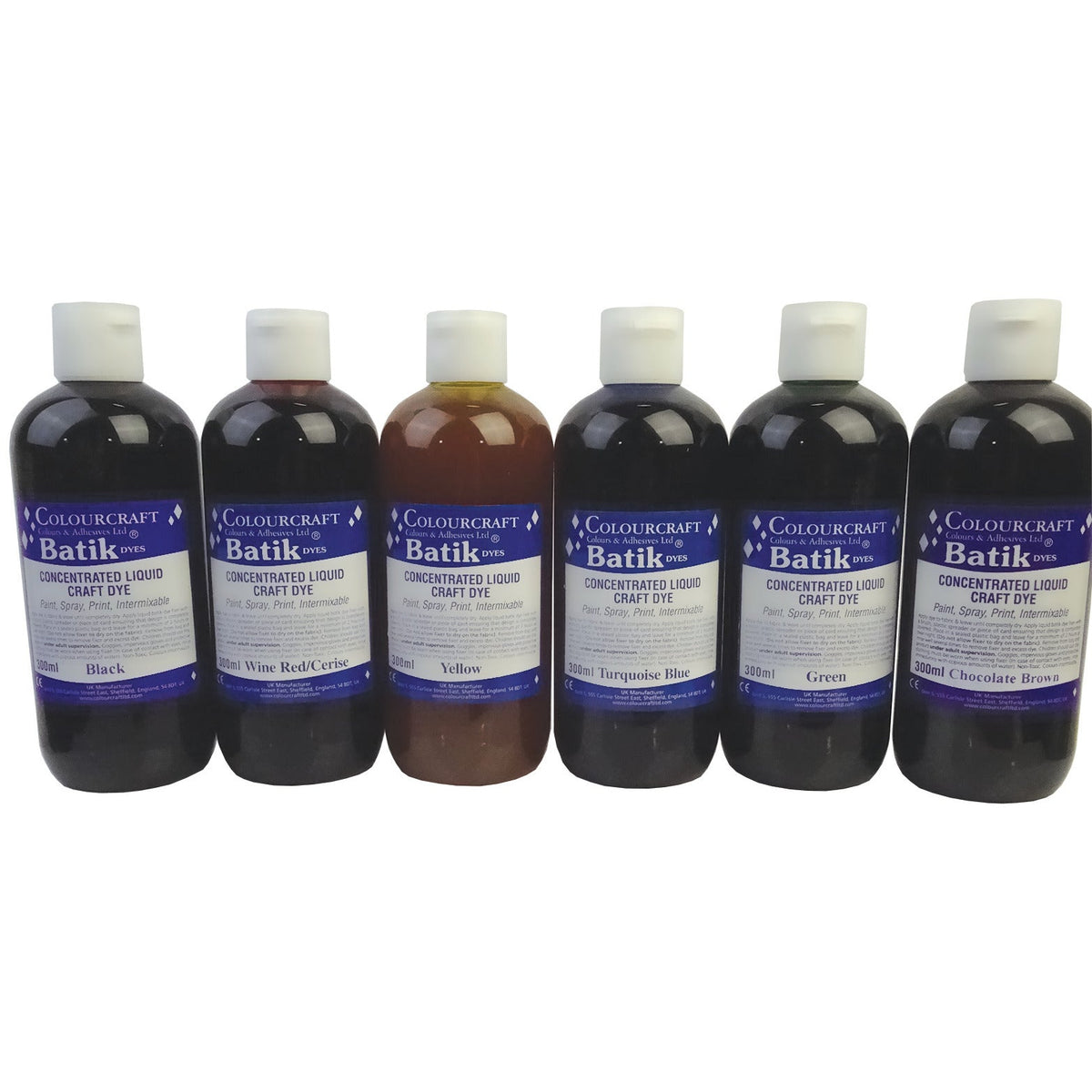 Batik Inks Asst 300Ml Pk6