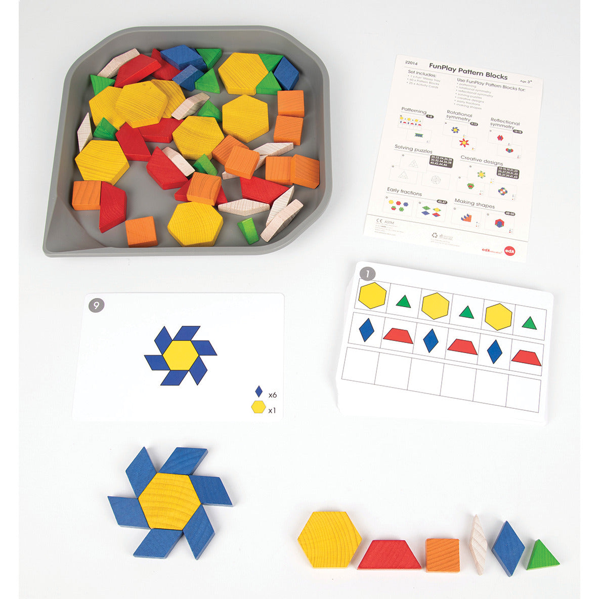 Funplay Pattern Blocks Set