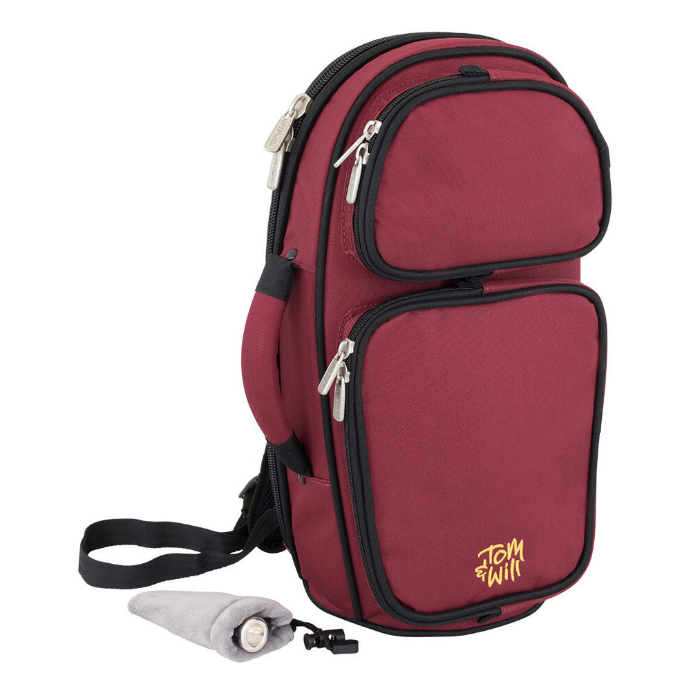 Tom & Will cornet gig bag - Burgundy with grey interior