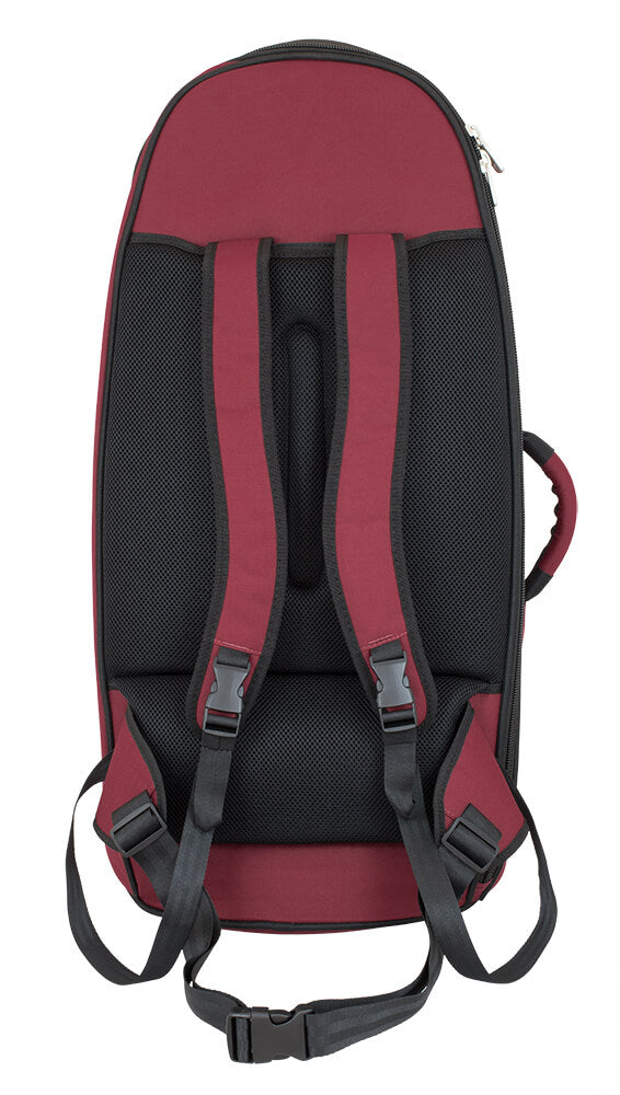 Tom & Will euphonium gig bag - Burgundy with grey interior