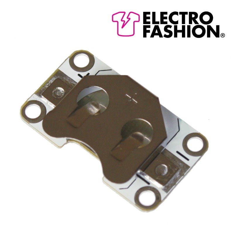Electro-Fashion- Sewable Coin Cell Holder