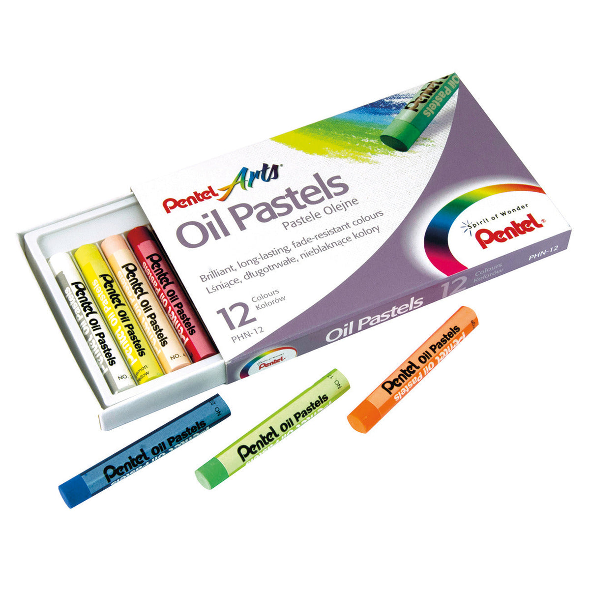 Oil Pastel Pentel Asstd Pk12