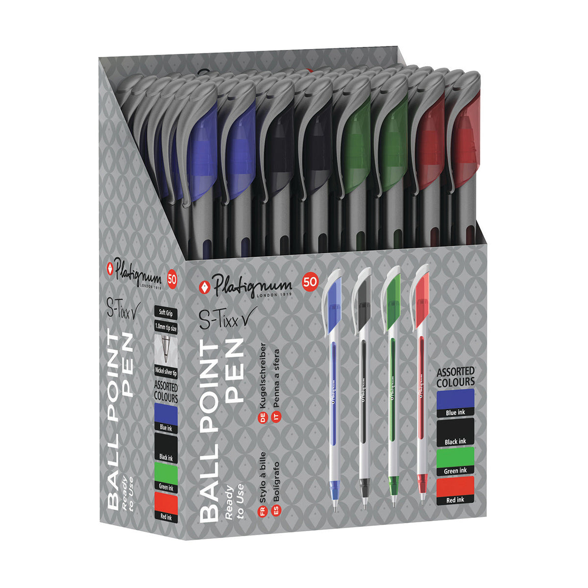Platignum S-Tixx Pen Pk50 Assorted