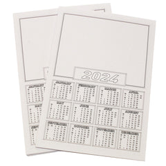 A4 Calendar Sheets 2024 Pk50