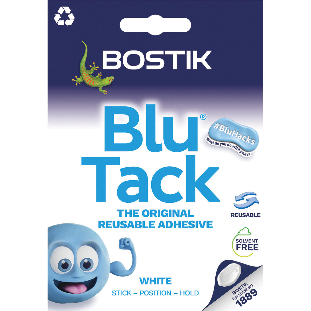 Blu Tack White 45G Pk12
