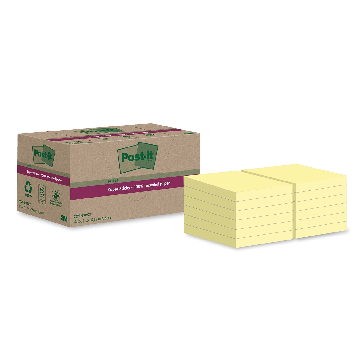 Post-It Super Sticky Canary 47X47 P