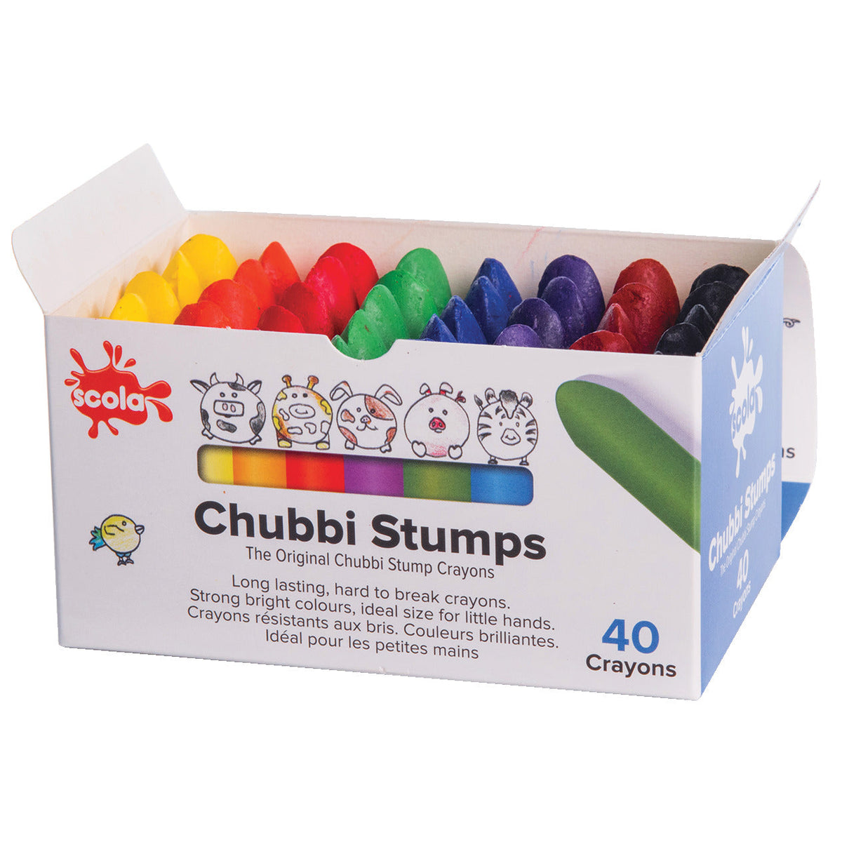 Crayon Wax Chubbi Stumps Asst Pk40