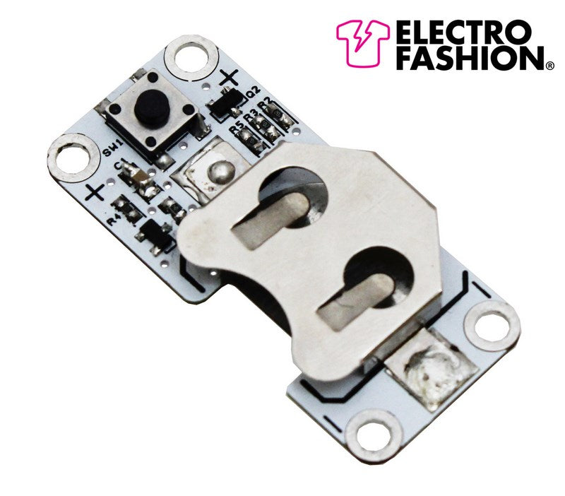 Electro-Fashion- Latching Switch Coin Cell Holder