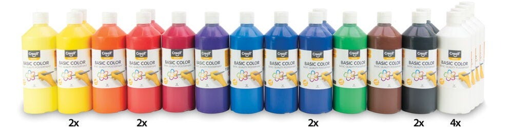 Crealreadymix Paint Basic 500Ml Pk20
