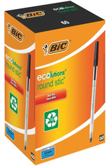 Bic Ecolutions Pen Rd Stic Pk60 Blk