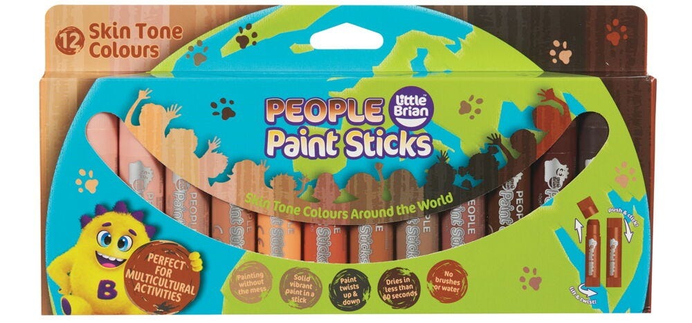 Paint Stk People Cols 10G Pk12