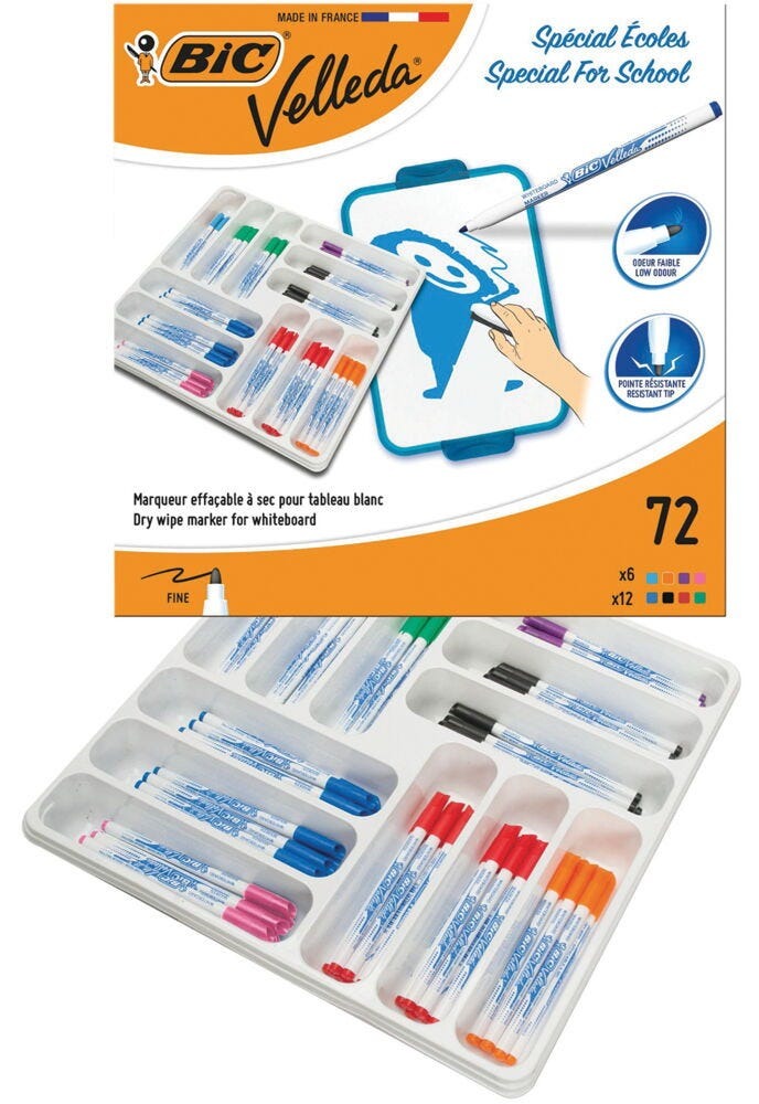 Bic Dwipe Pen 1721 Asstd Pk72