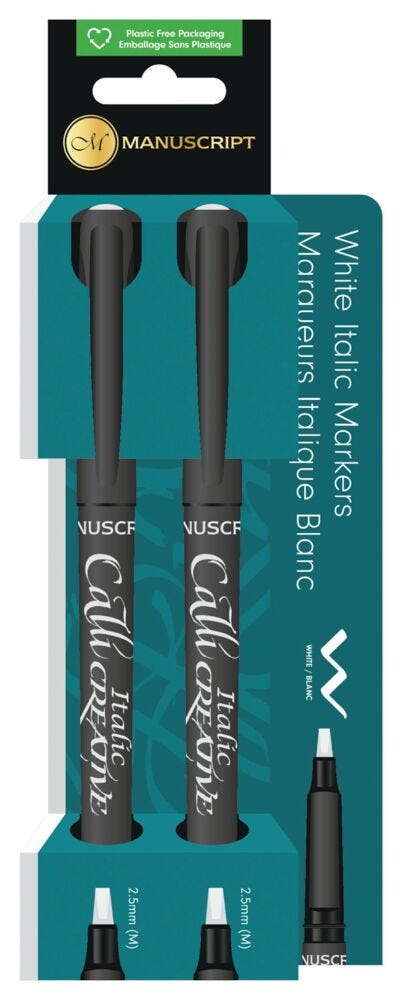 Callicreative Italic Pen Wte Pk2