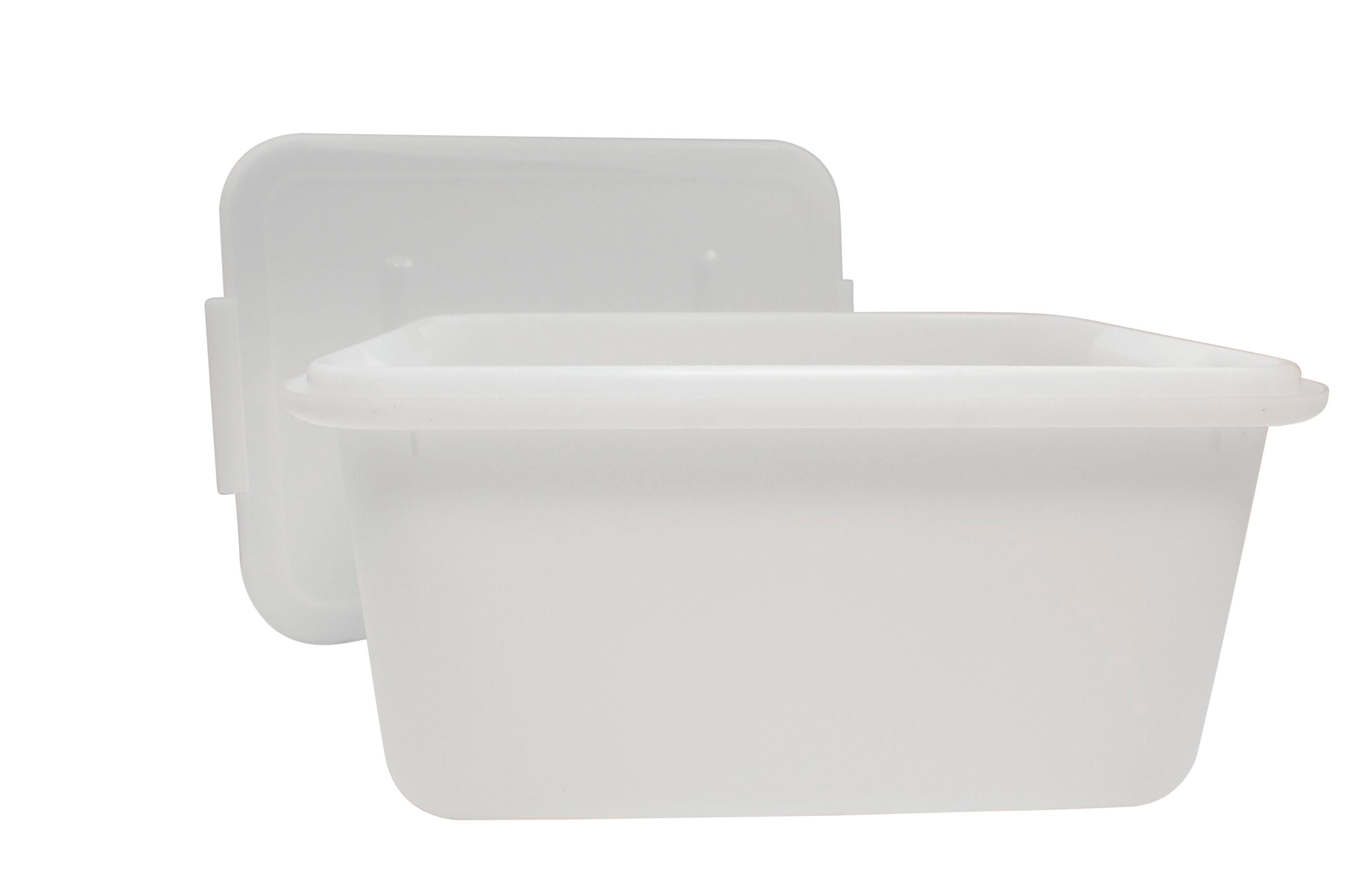 SCHOOL SMART LARGE STORAGE BIN WITH NON-SNAP LID - 11-3/4 X 15-1/2 X 7-1/2 INCHES - 15 QT - TRANSLUCENT - EACH