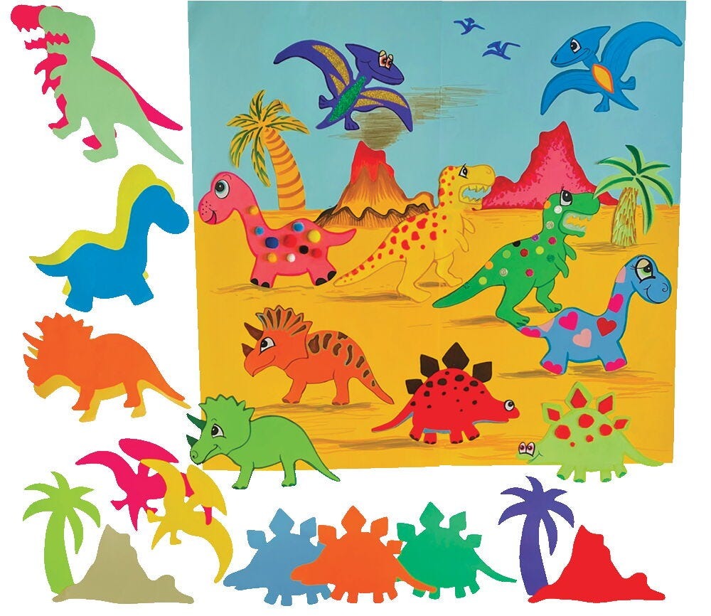Pre-Historic Paper Shapes Pk140