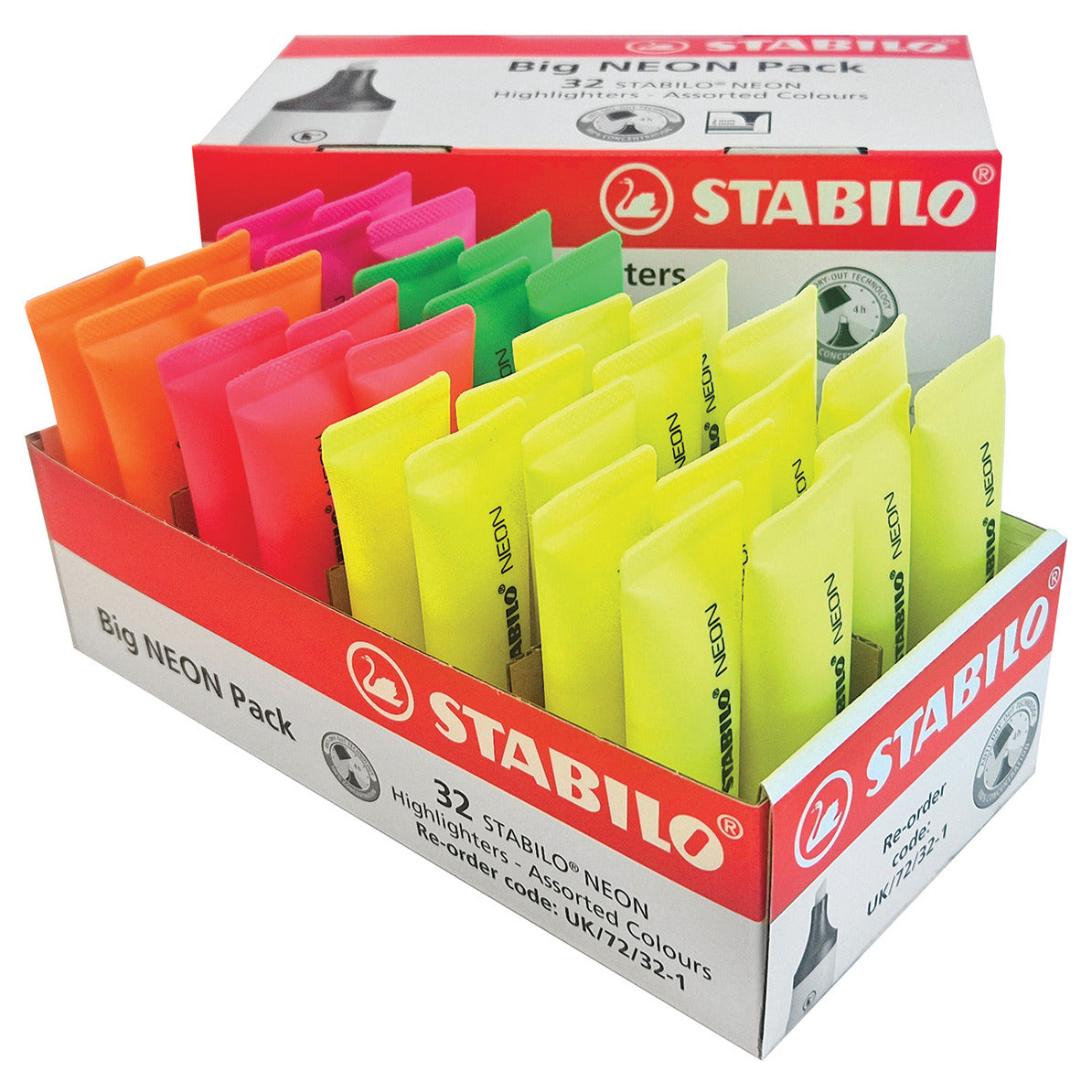 Stabilo Neon Hlighter Asst Pk32