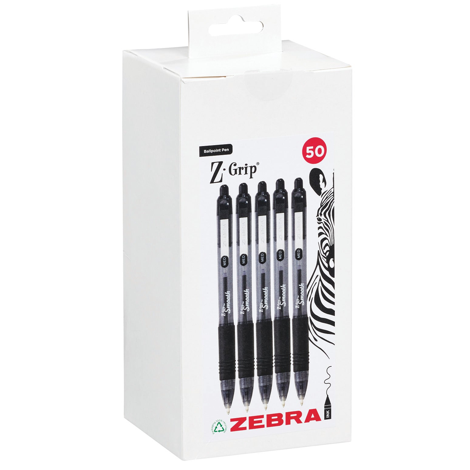 Zebra Z Grip Pen Pk50 Black