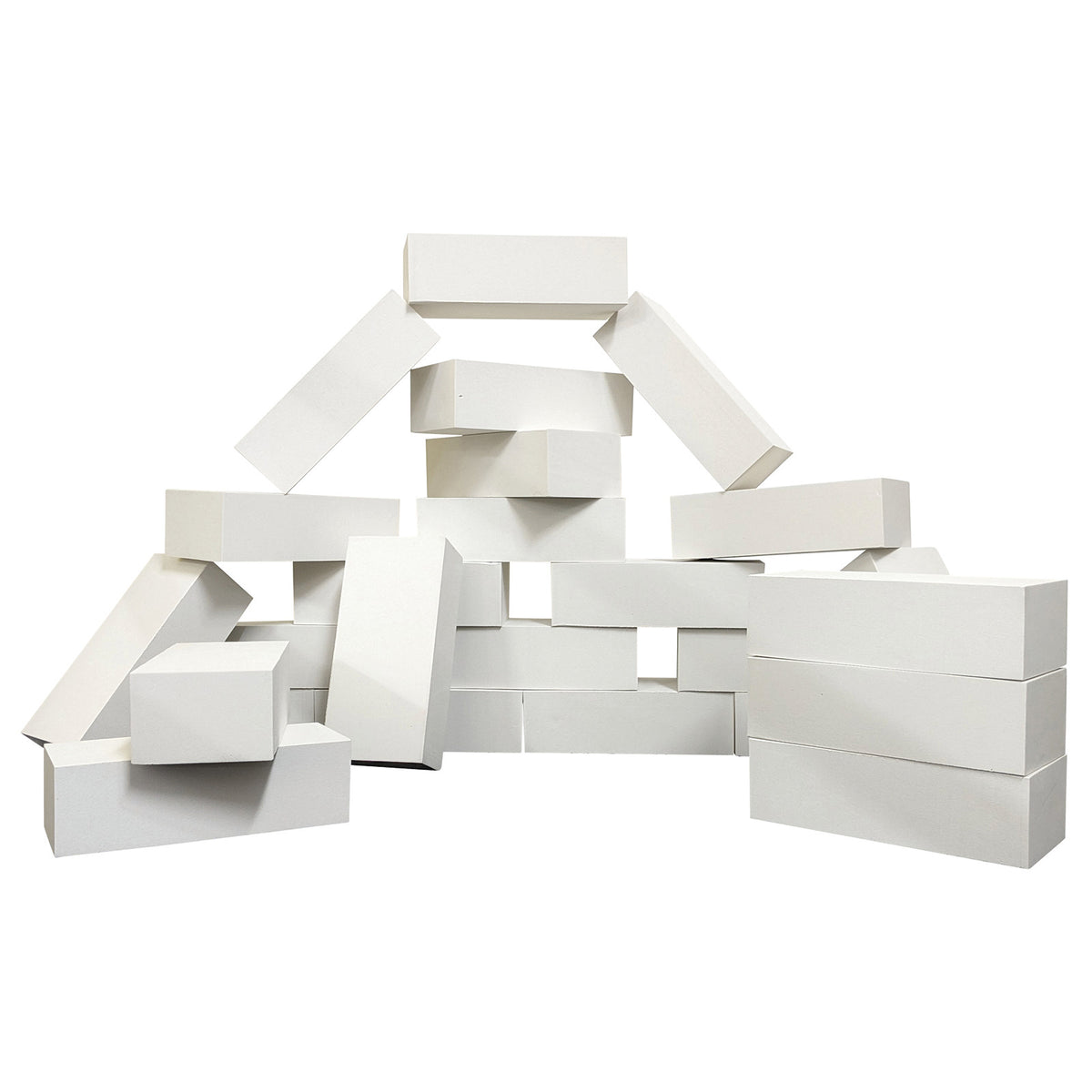 White Foam Play Bricks Pk25
