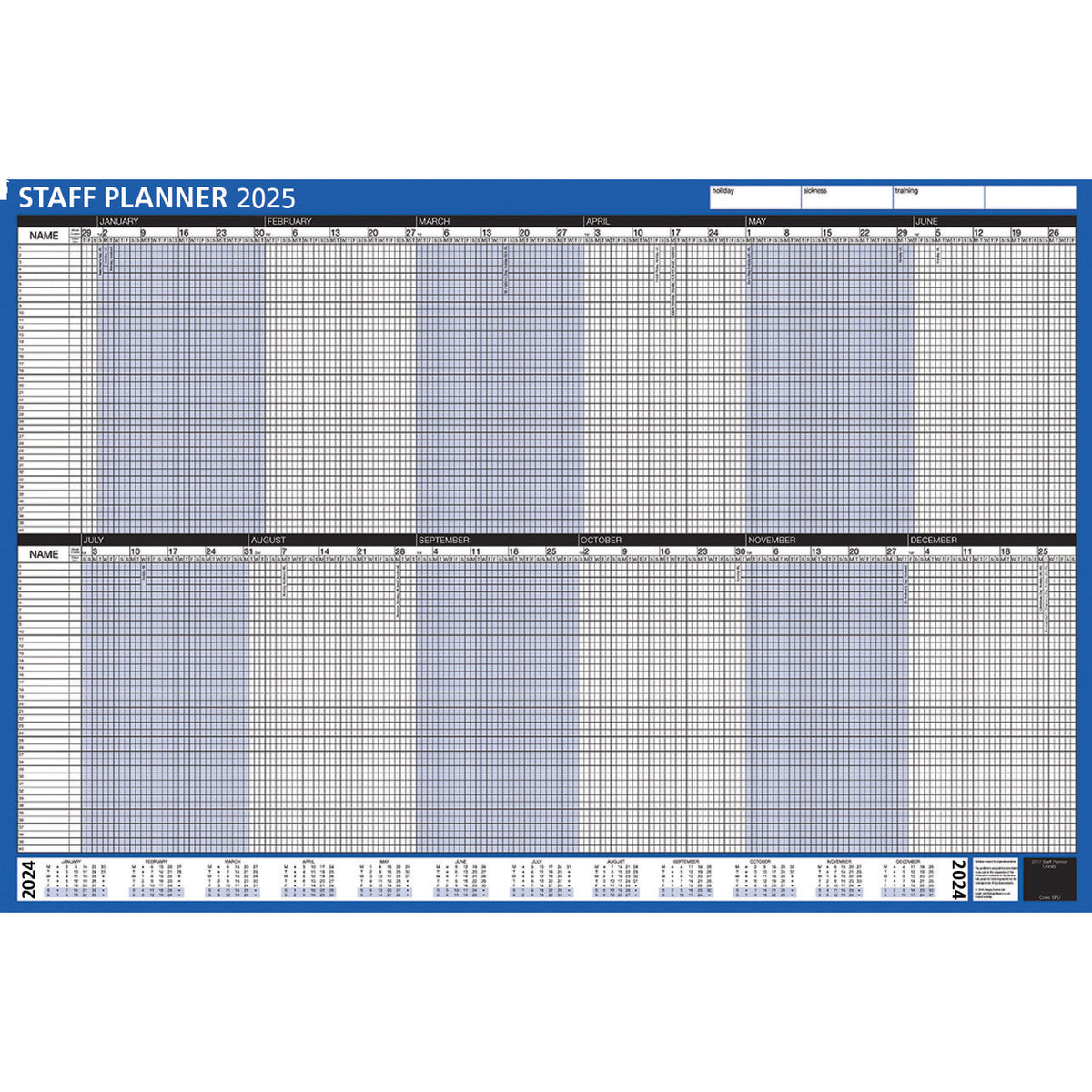 Cal Year Staff Planner 2025