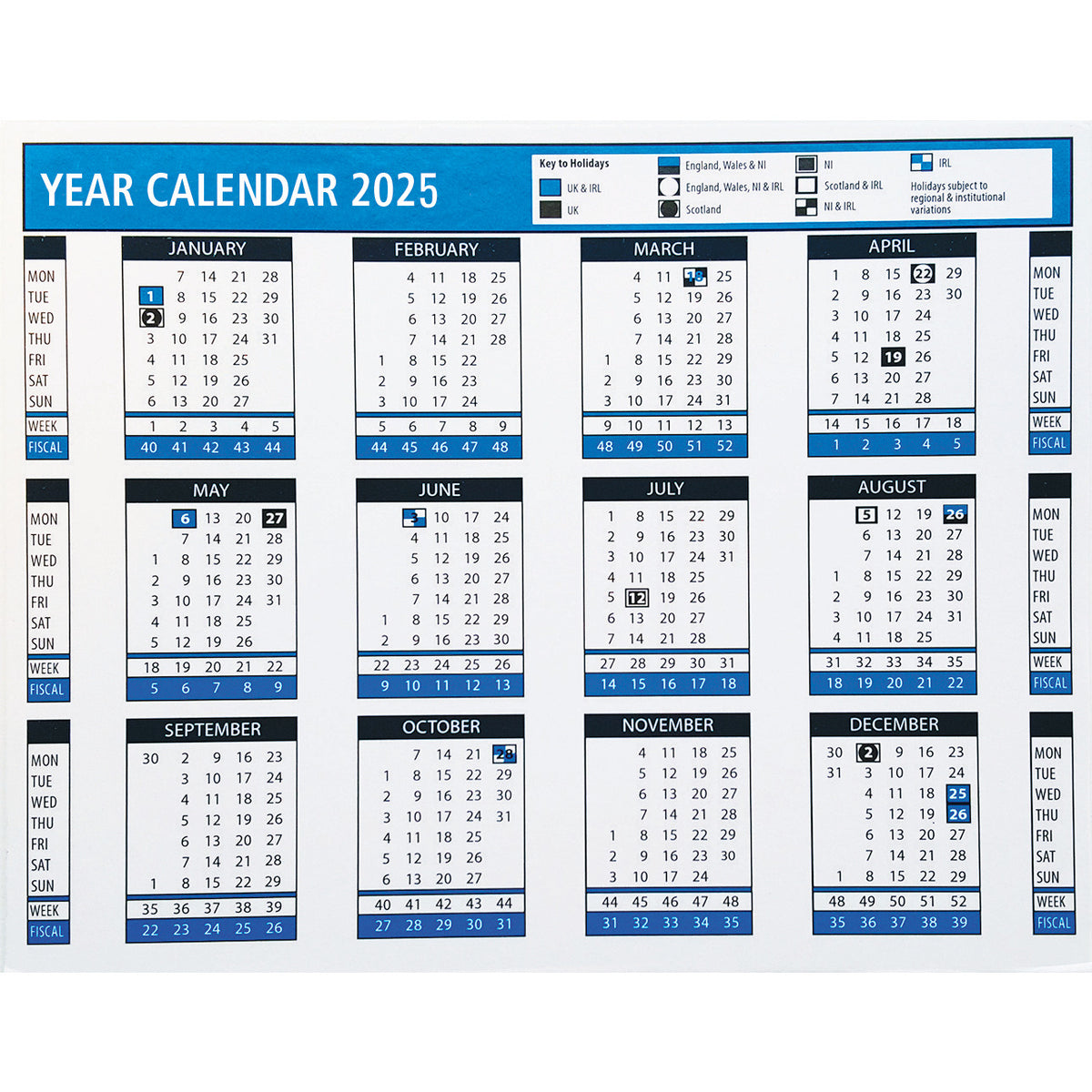 Desk Calendar With Stand 2025