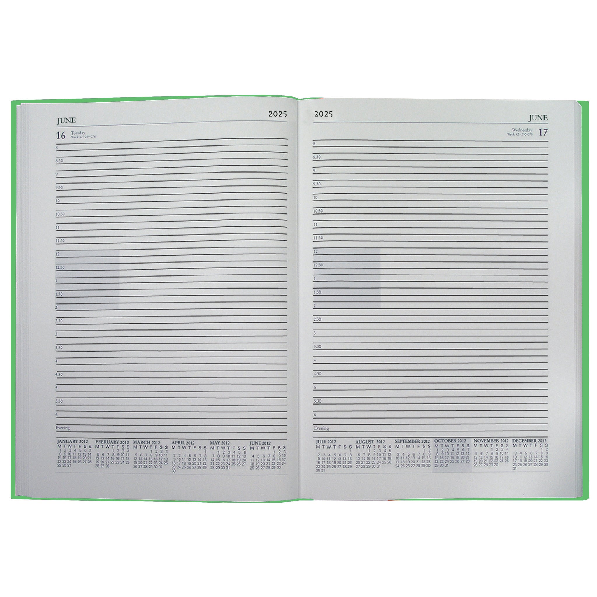 A4 Cal Desk Diary 2025 1Day View