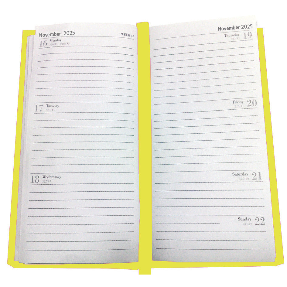 Pocket Diary 2025 1Week View