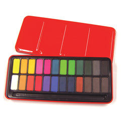 Watercolour Tablet Tin 24 Assted
