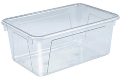 SCHOOL SMART PRIMARY COLORS STORAGE BIN - 7-7/8 X 12-1/4 X 5-3/8  - CLEAR - EACH