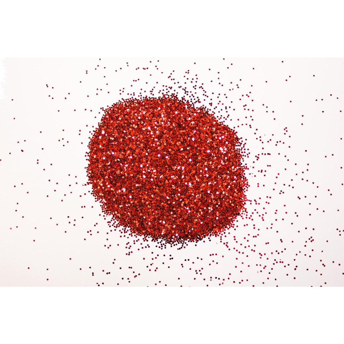 Glitter Plastic Red 250G