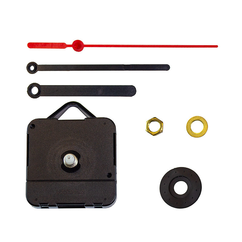 Quartz Clock Mechanism- Tray of 100. Short Spindle