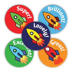 Sticker Praise Rockets Mix Pk125