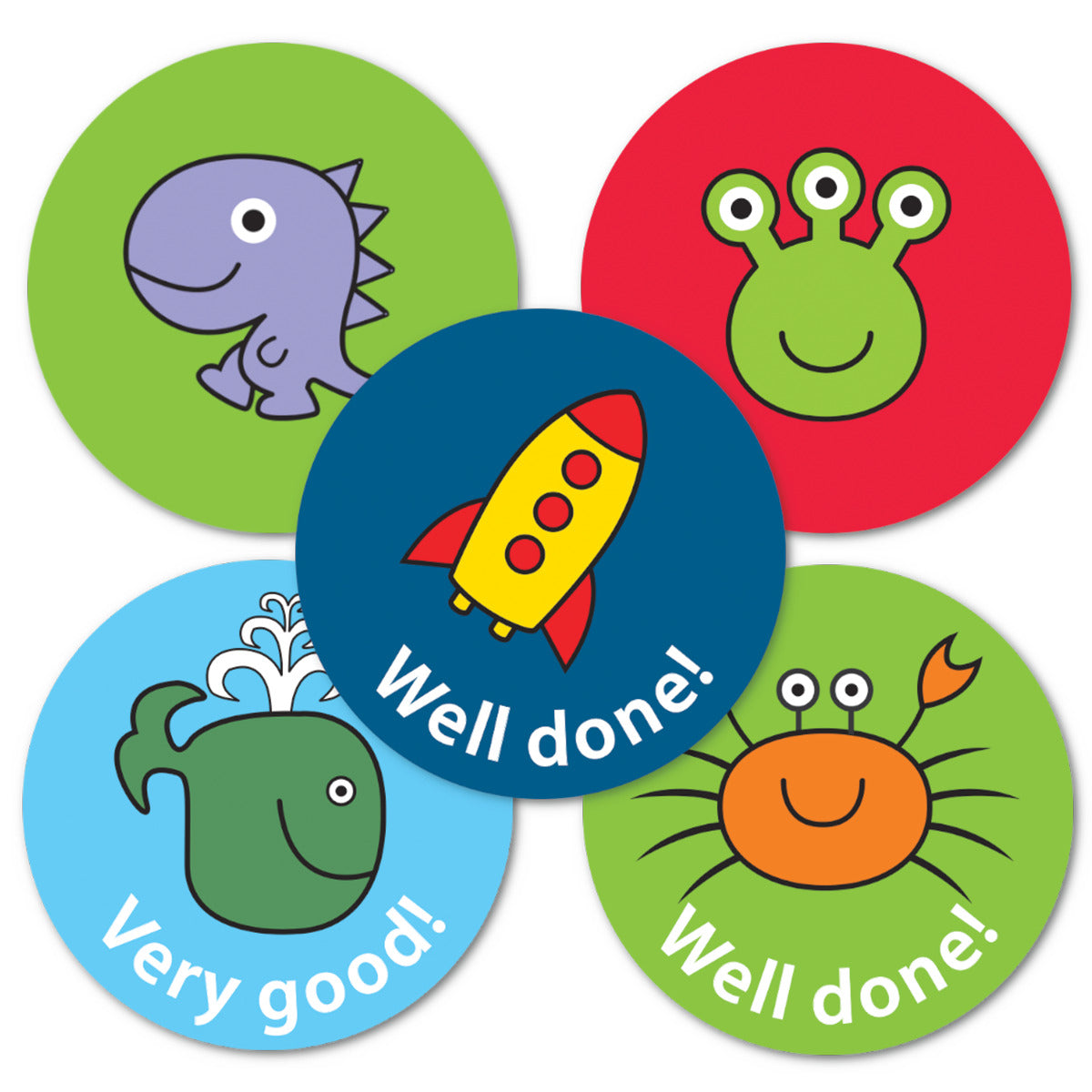 Space Dino/Sea Praise Stkers Mxd Set