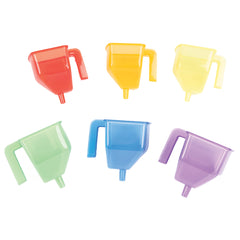 Translucent Colour Funnels Set Of 6