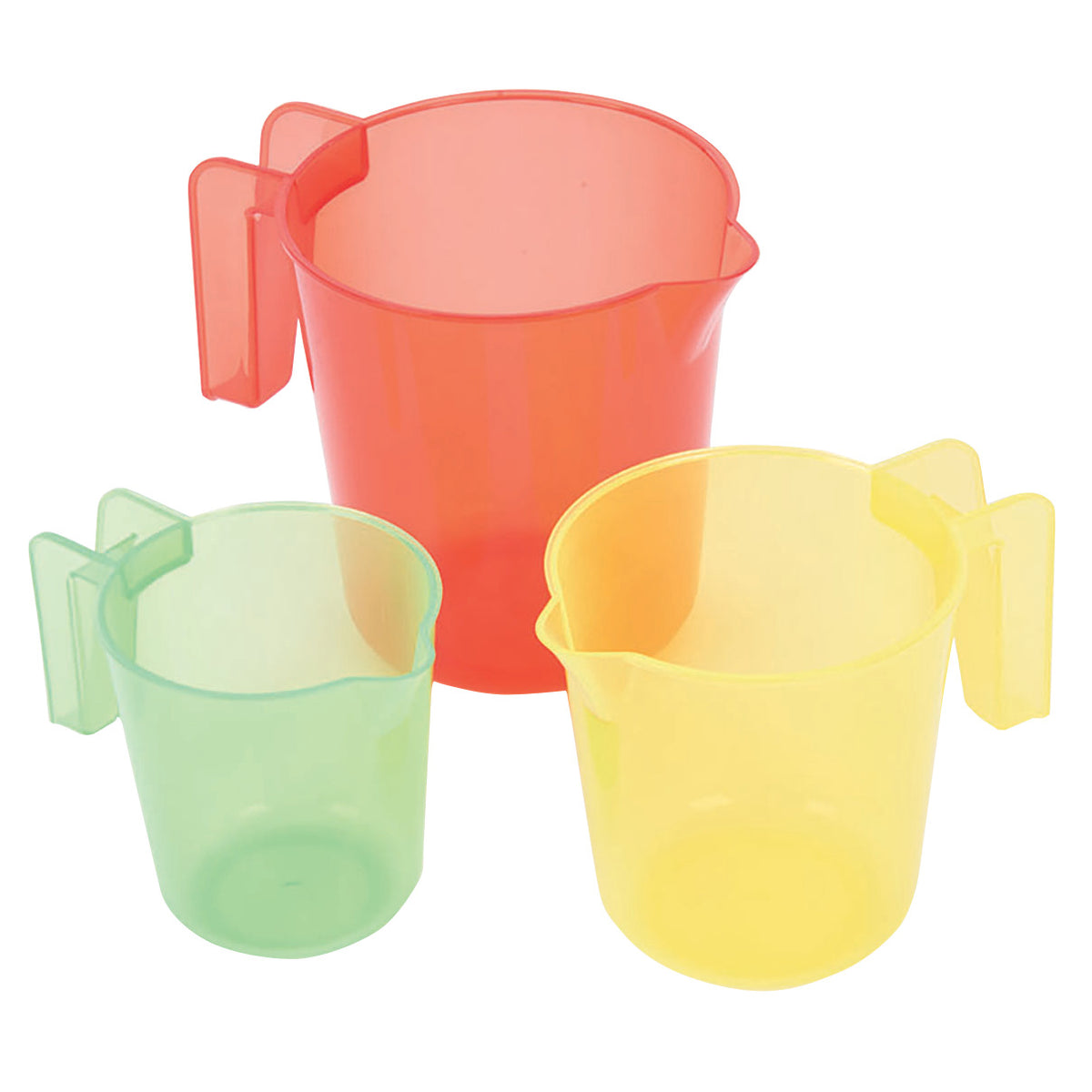 Translucent Colour Nesting Jugs Pk3