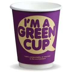 8oz Im A Green Cup Double Wall Compostable Cup Pack of 500