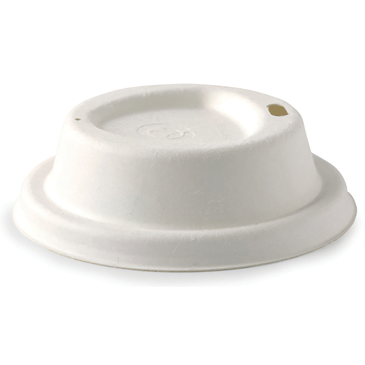 8oz/80mm Small White Sugarcane Biocup Lid Pack of 1000