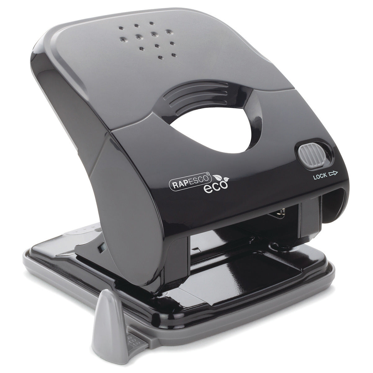Rapesco Eco x5-30Ps Less Effort 2-Hole Punch 30 Sheets - Black