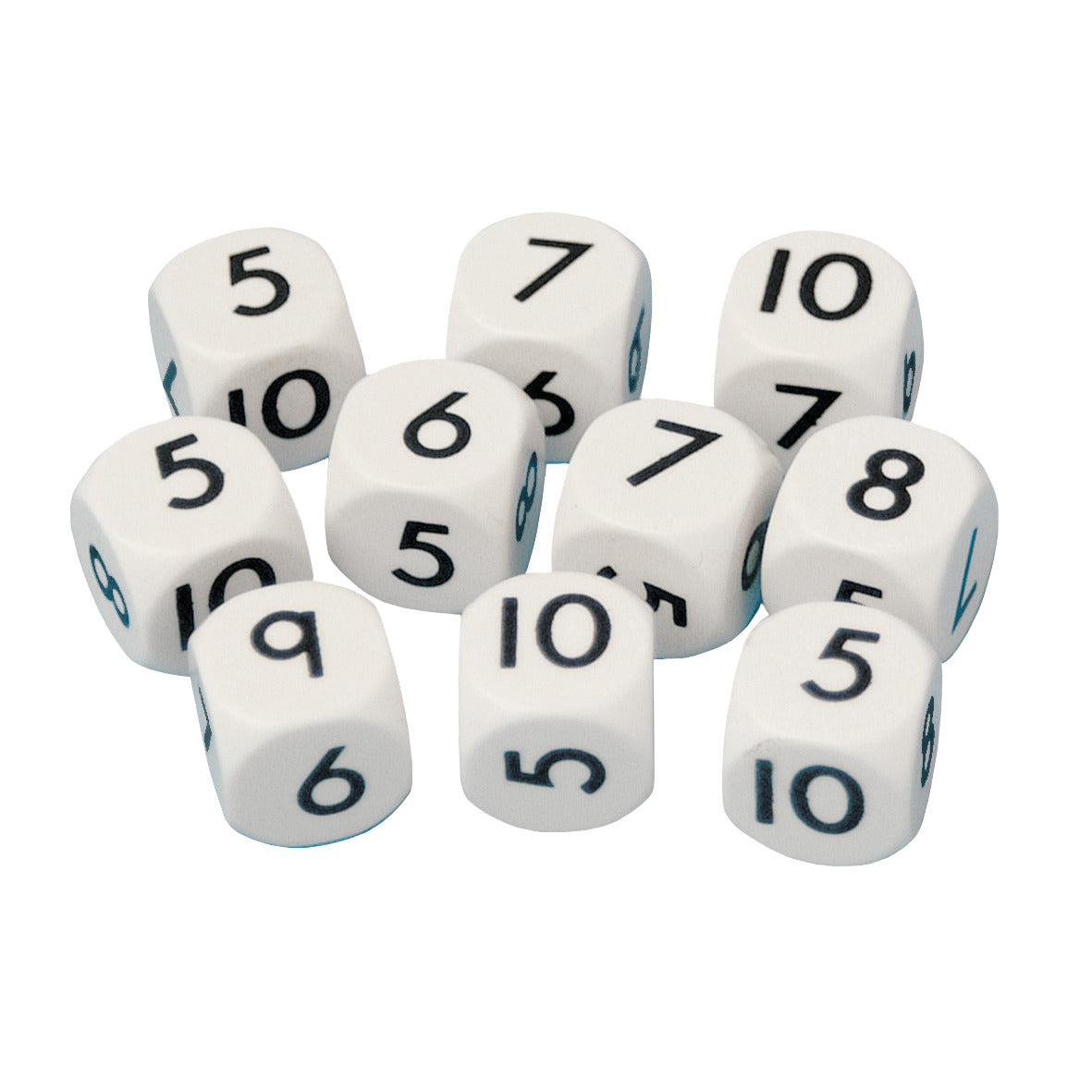 Dice Plastic 18Mm No 5-10 Pk10