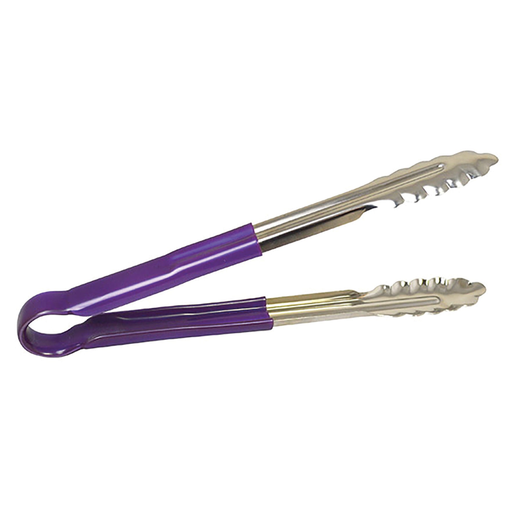 All Purpose Tongs Stainless Steel Purple Handle 30cm