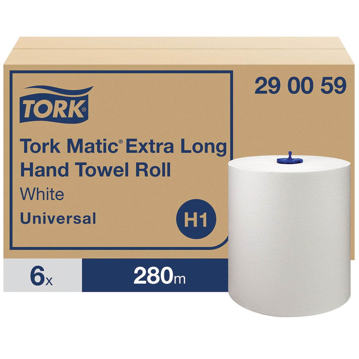 Tork Matic® Extra Long White Paper Hand Towels 6 Rolls x 280 m
