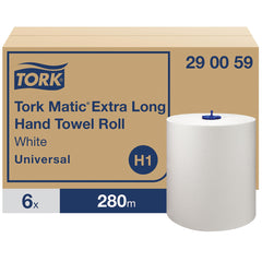 Tork Matic® Extra Long White Paper Hand Towels 6 Rolls x 280 m