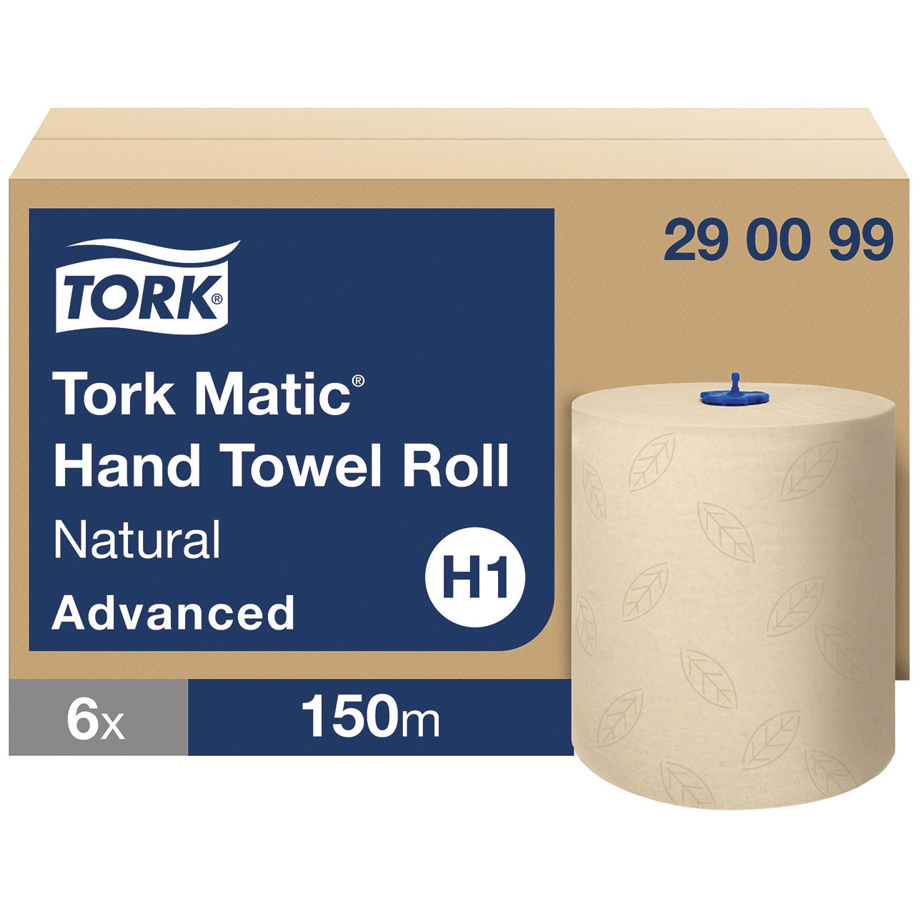 Tork Matic® Natural Paper Hand Towel Roll 2-Ply 6 Rolls x 150m