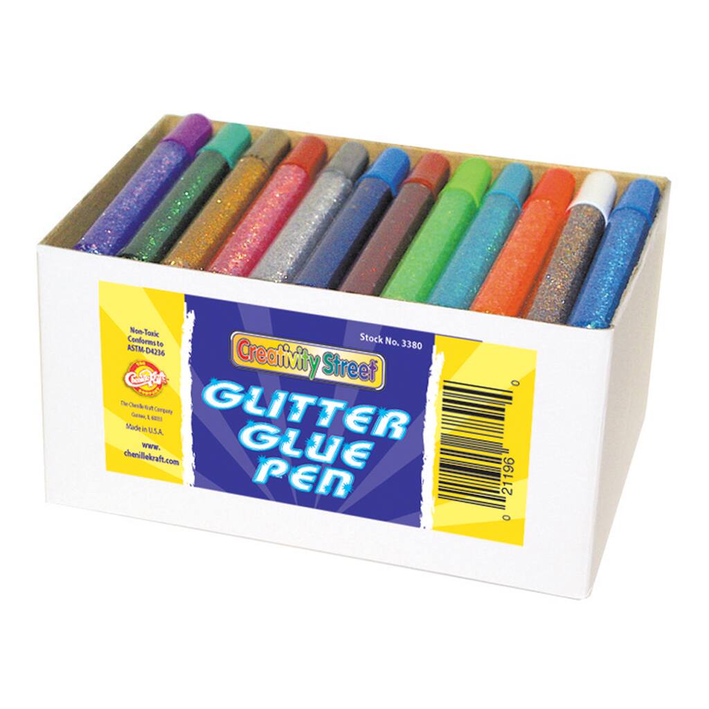 SCO GLITTER GLUE CLASSPACK ASSORTED 72PCS -Min Qty 3