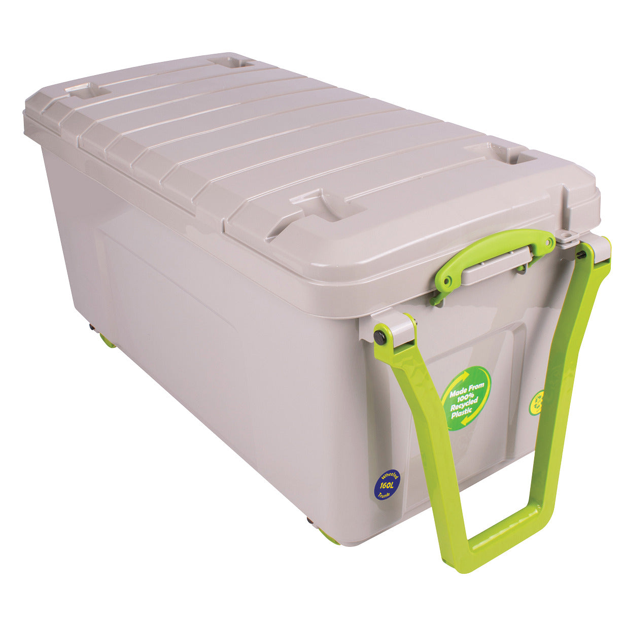 Really Useful Boxes 160 Litre Wheeled Trunk Recycled Dove Grey