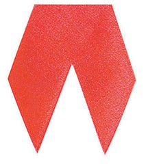 RIBBON. CERTIFICATE SEAL.PRE-CUT SATIN. RED. 1 3/4 X 1 1/2 IN. PACK OF 25