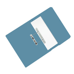 Foolscap Spring Transfer Pocket File - Pack of 25 - Blue